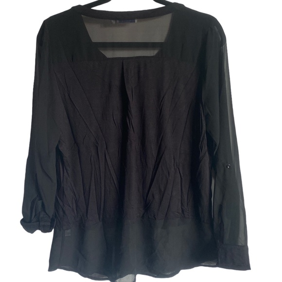 Ricki’s Solid & Sheer Blouse - Picture 4 of 4